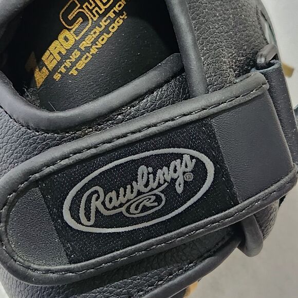 Rawlings RSB SS13W 13 Inch Left Hand Thrower Black Leather Softball Glove - Picture 12 of 15